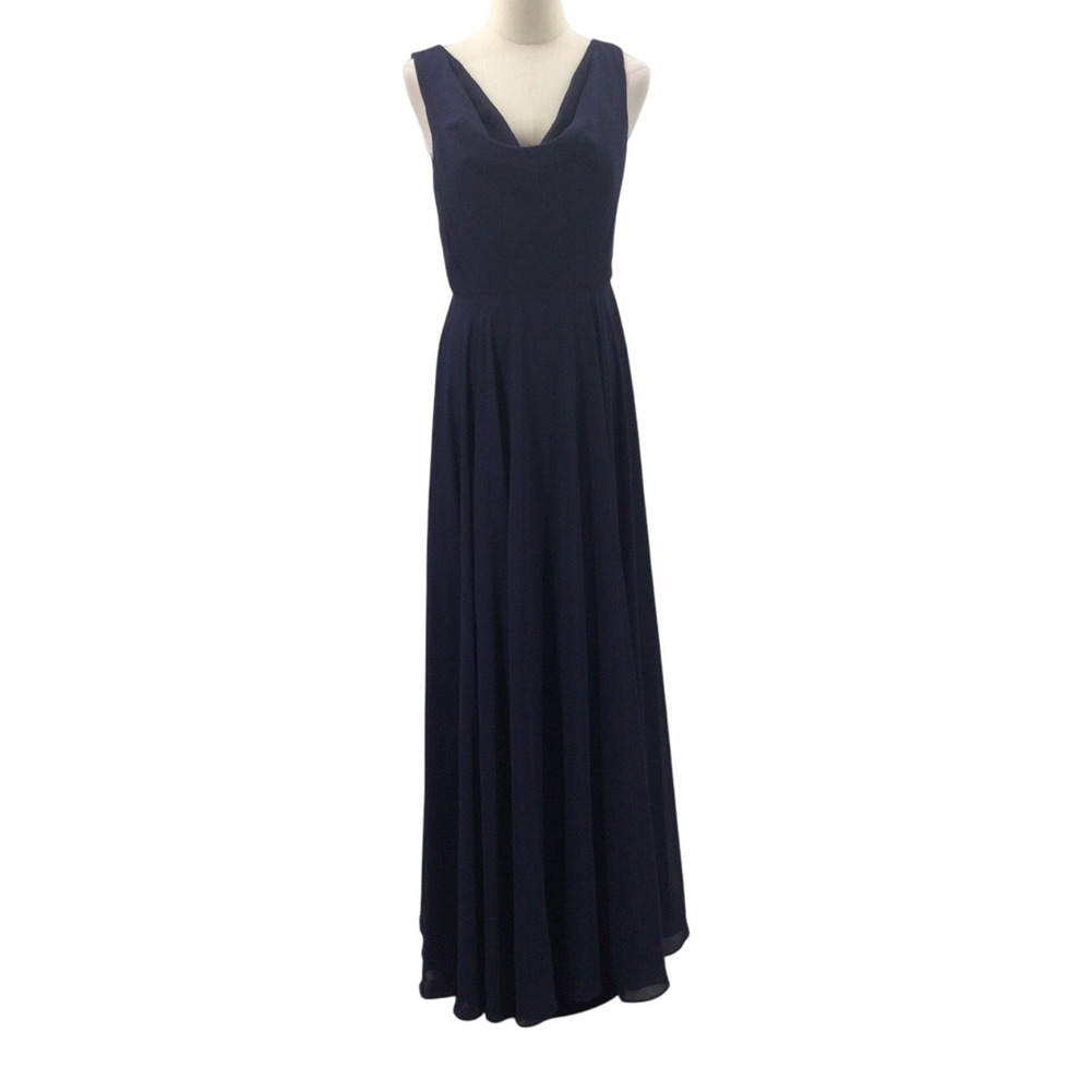 AW BRIDAL 6 S dark navy 2pc mother of bride formal party gala maxi dress NEW B26